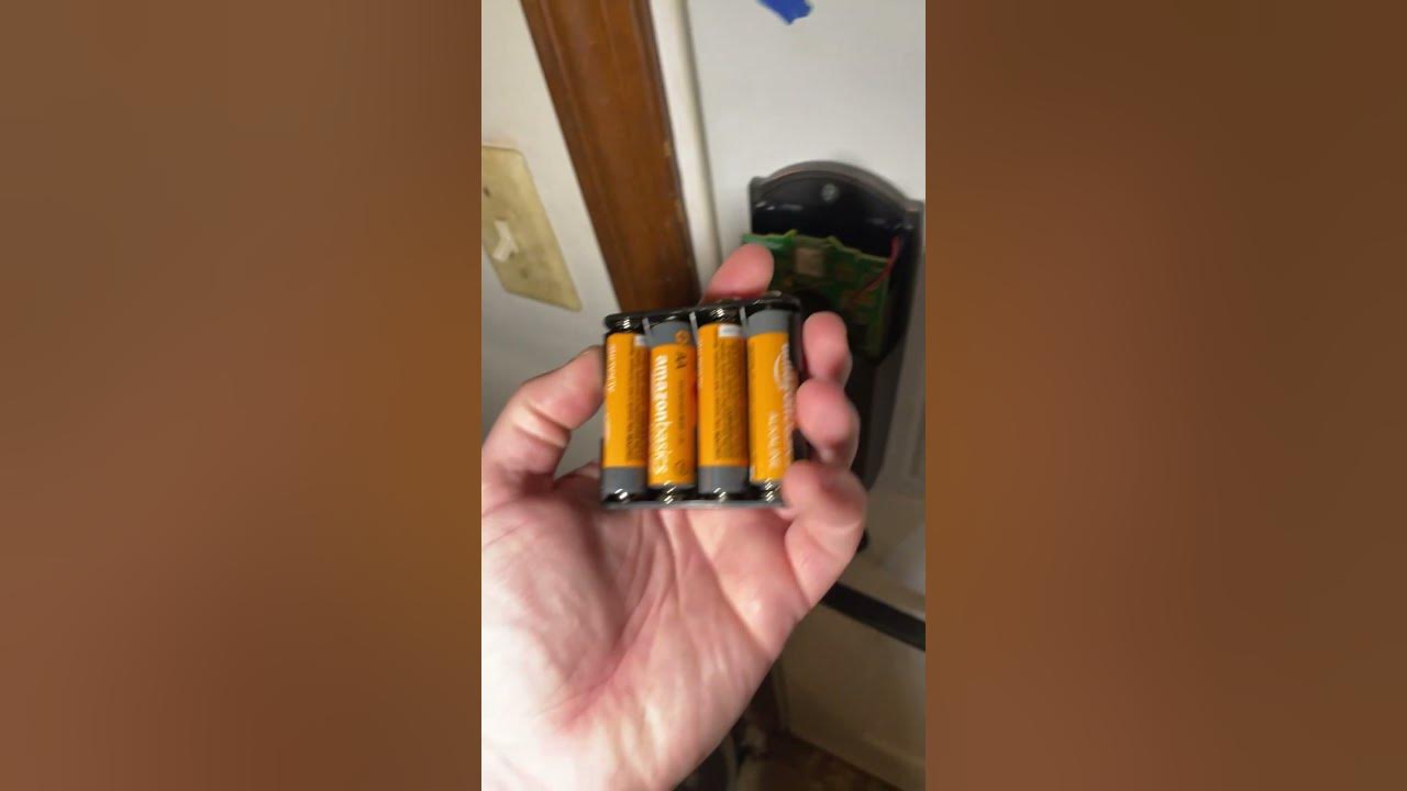 Changing Batteries On Schlage Electronic Deadbolts Sense Connect
