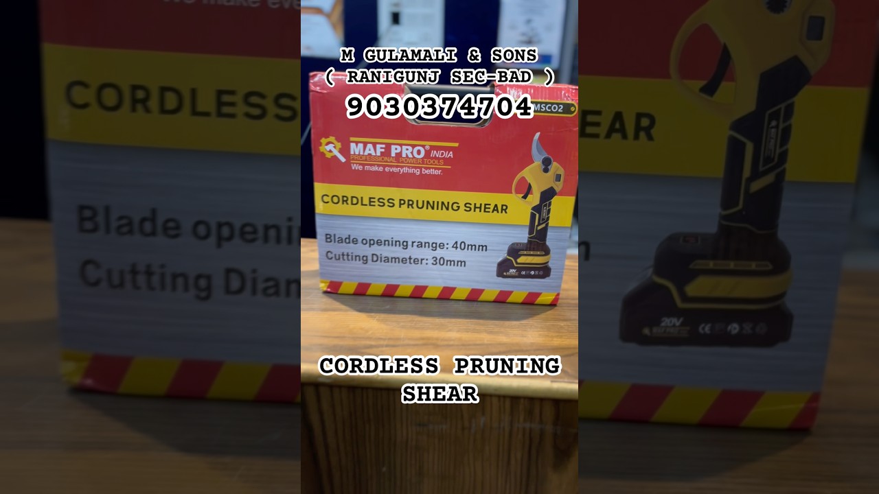 CORDLESS PRUNING SHEAR - M GULAMALI AND SONS ( RANIGUNJ - TELANGANA ) 9030374704