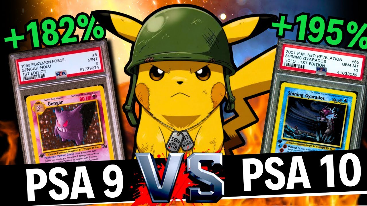 PSA 9 vs. PSA 10 — The BATTLE of Pokemon Card Prices! (Market UPDATE ...