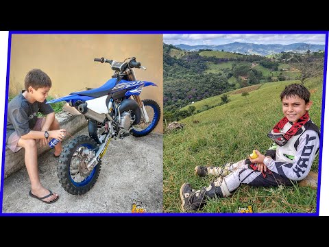 MOTO DE TRILHA NA PISTA DE MOTOCROSS 2017 😱😎🏁 