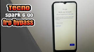 Tecno Spark 6 go frp bypass | Google Account Bypass without pc
