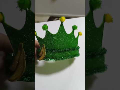 طريقة عمل تاج من ورق الفوم لايك للفيديو