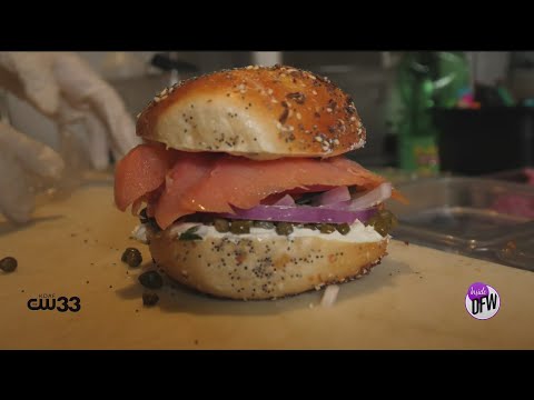 Find out what's under that bagel? Dallas bagel shop; Starship Bagel