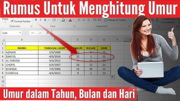 cara menghitung umur tahun dan bulan hari di excel