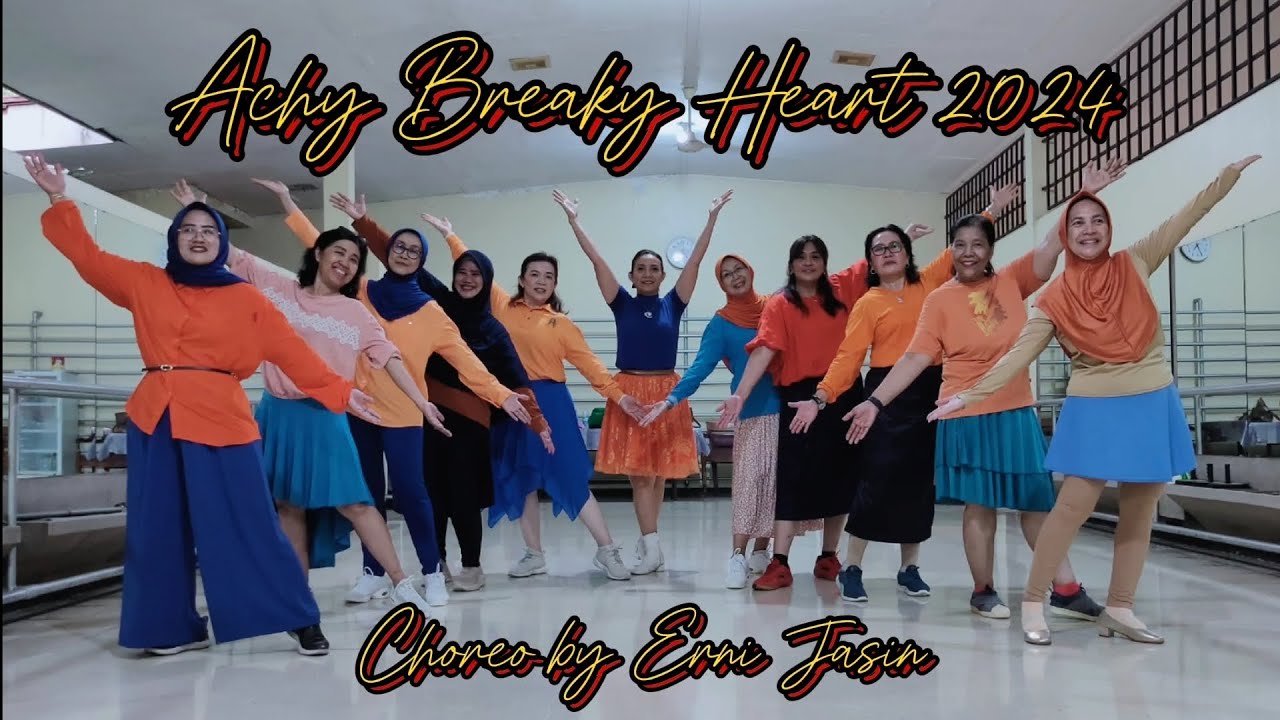 Achy Breaky Heart 2024 Line Dance (Erni Jasin) - YouTube