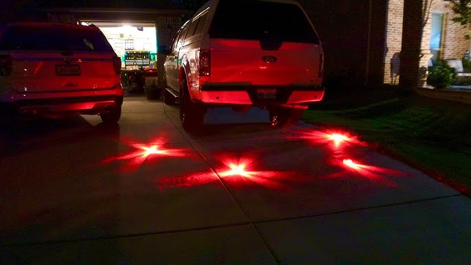 Magnetic LED Emergency Safety Flare 16 LED Flashing Roadside Emergency Disc  Led Flare Light 9 Modes Red Warning Car Light