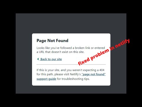 how to fix page is not found in netlify #netlify #pageisnotfound in hindi || Education Analyist