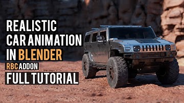 Animate Car In Blender l Free Blender Addon Tutorial l RBC Addon