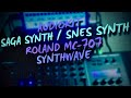 Roland mc707 feat audiokit saga synth  snes synth  the cave ambient synthwave