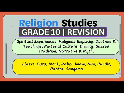 Religion Studies Grade 10: Past Paper Questions and Answers EXPLAINED!