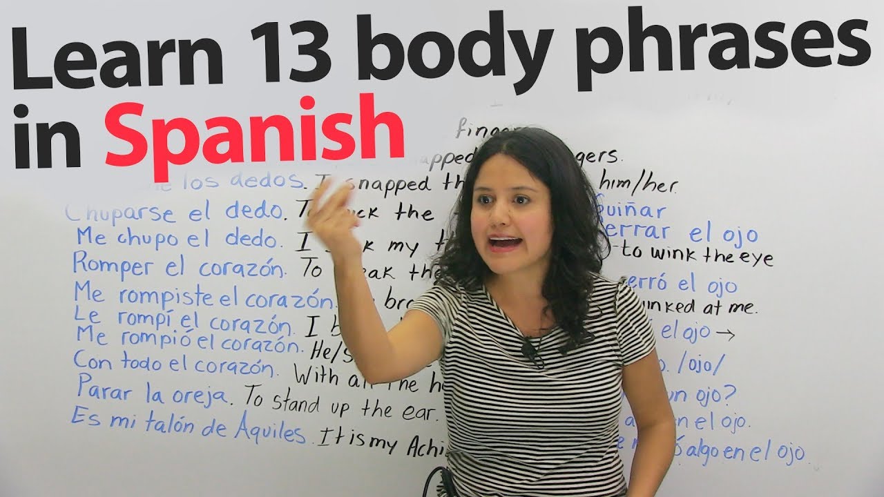 13 Funny & not funny Spanish phrases using body parts - YouTube