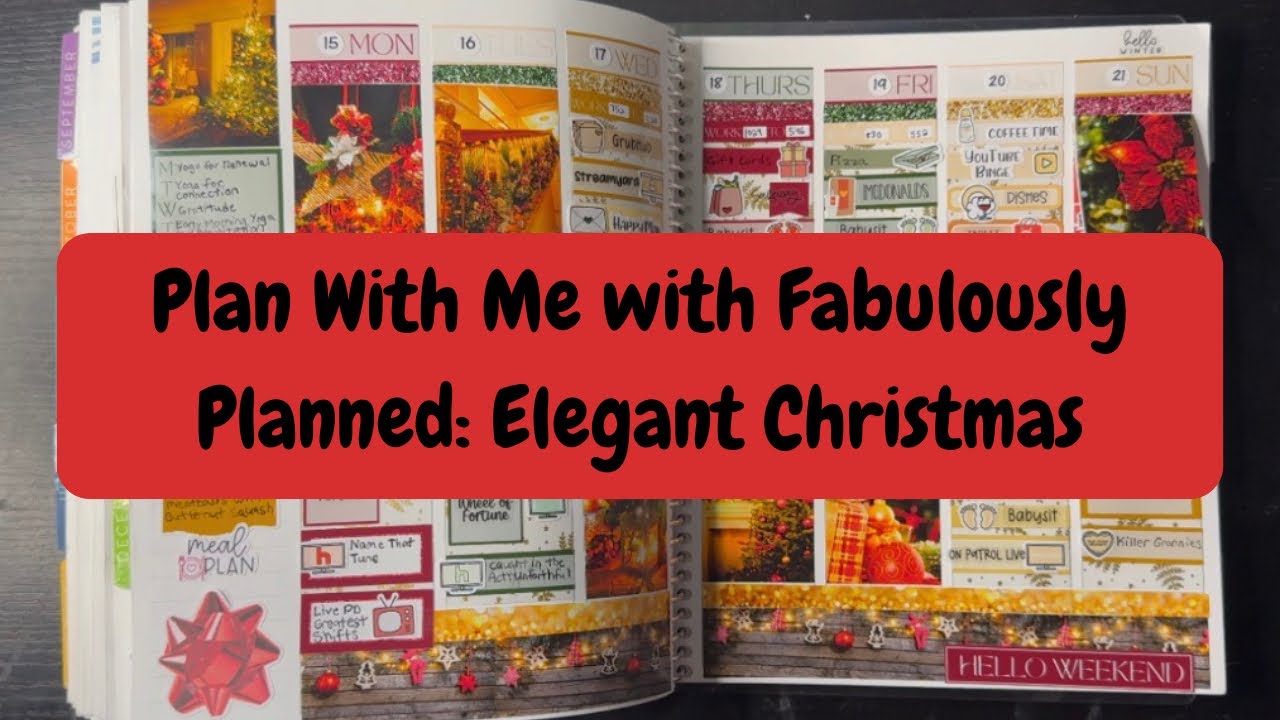 Plan With Me with Fabulously Planned (Elegant Christmas)