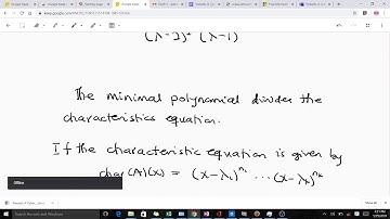Characteristic Polynomial and the minimal polynomial of matrices