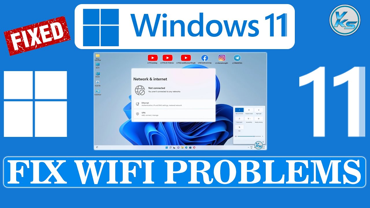 How To Fix WiFi Not Working Issue On Windows 11 - YouTube
