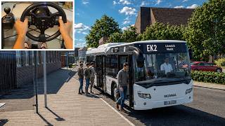 The Bus - Driving Through the Narrow Roads of Heisenberg Germany | Steering Wheel Gameplay