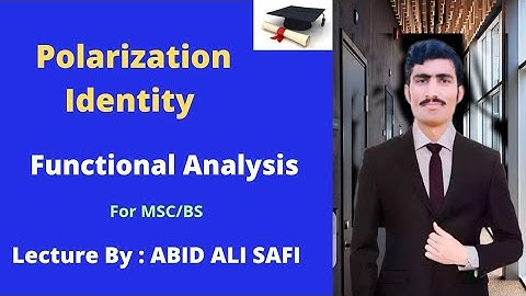 Polarization Identity || Statement|| Proof in Urdu/Hindi