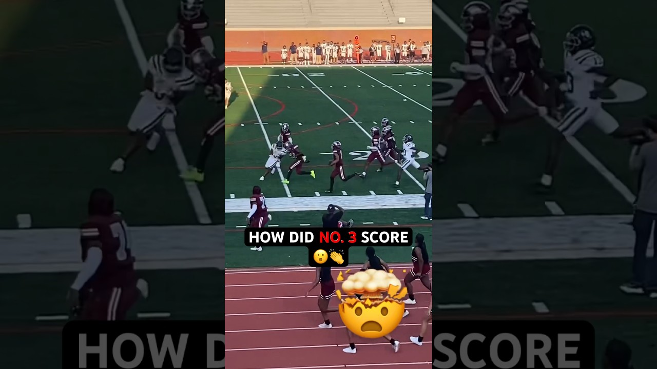 No. 3 went CRAZY on this pick 6 🤯 