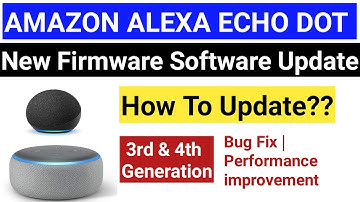 Amazon Alexa New Software Update | How To Update Alexa Echo Dot 3 & 4 | Alexa Latest Firmware Update
