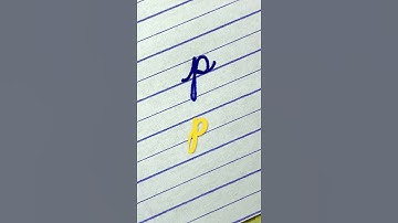 Learn to write cursive small letter p | Cursive Writing for beginner | Cursive handwriting Practice