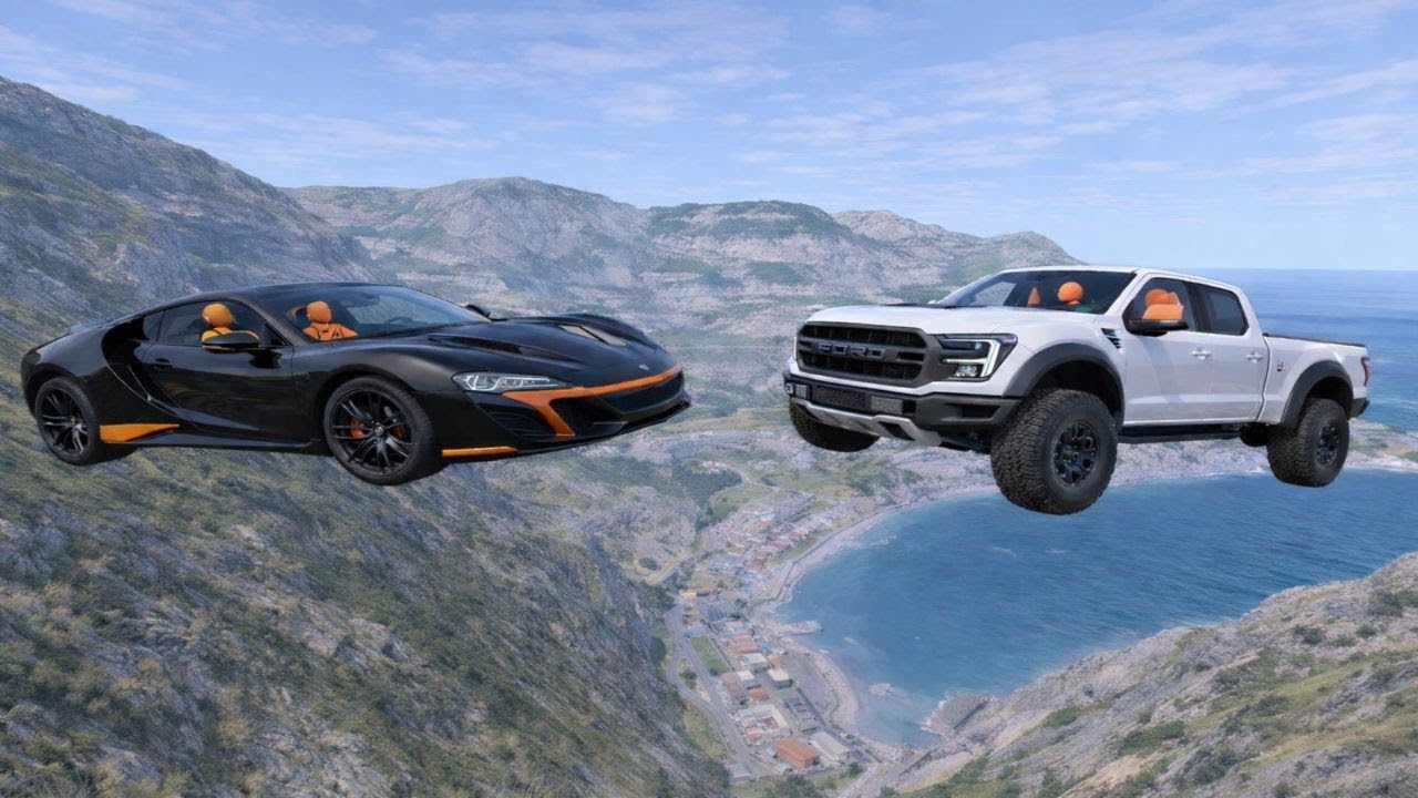 Realistic Car Crashes #4 - High Speed Physics Testing (BeamNG.drive)