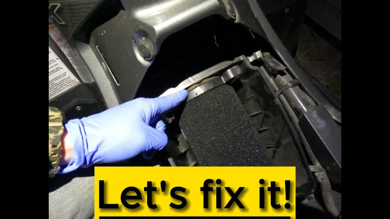 Yamaha Kodiak 700 Air Filter Problem Solved! HOW TO FIX THE LEAK - YouTube