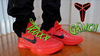 KOBE 6 REVERSE GRINCH REVIEW & ON FEET