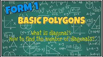 Basic Polygons : How to find the number of diagonal in a polygon? What are sides and vertices?