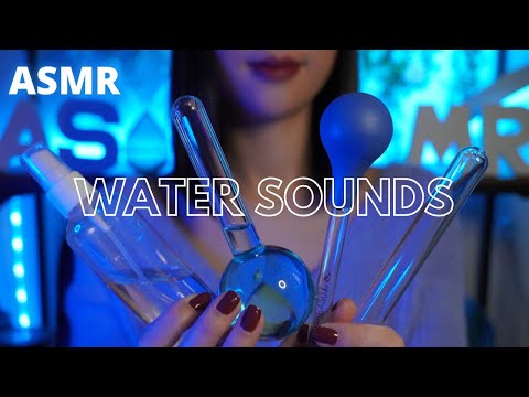 💧 ASMR 100% BRUITS D'EAU 💧 Pluie, flacons, pipette, bassine d'eau (NO TALKING)