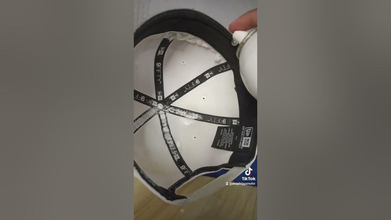 How to clean dirty white dome Raiders cap (deep cleaning) shorts 