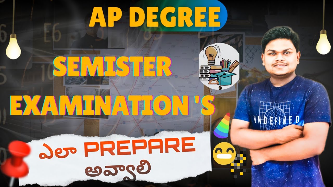 How to prepare for AP Degree Semister examination in telugu 