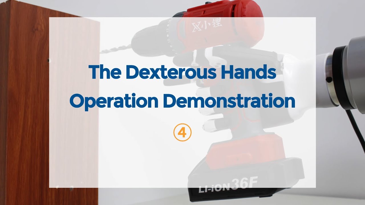 Operating an electric drill is also easy for The Dexterous Hands.