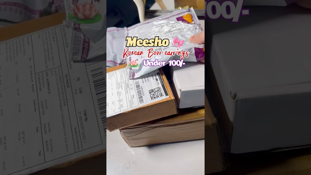 Meesho korean earrings under 100/- 🎀💎 