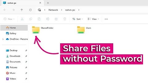 How to share files without password