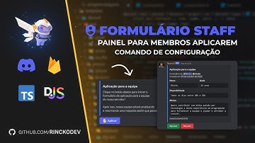 Sistema de formulário para a staff - DiscordJs v14 Typescript Firestore
