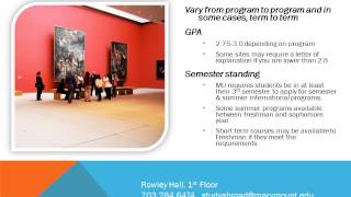 Steps to studying abroad