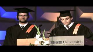 Absolventenrede EBS Business School anlässlich Graduierungsfeier 2012
