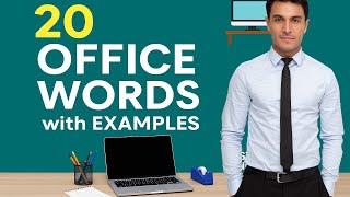 20 Office Vocabulary Words with Examples | Learn English for Work | EasyTalk English