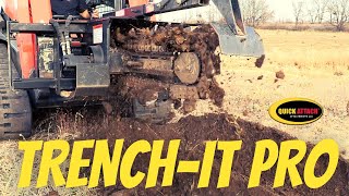 Trench-It Pro for skid steer in action