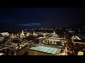 Night view of Sailing roof top Aarhus / Christmas garden on sailing roof top Aarhus /Christmas in 🇩🇰