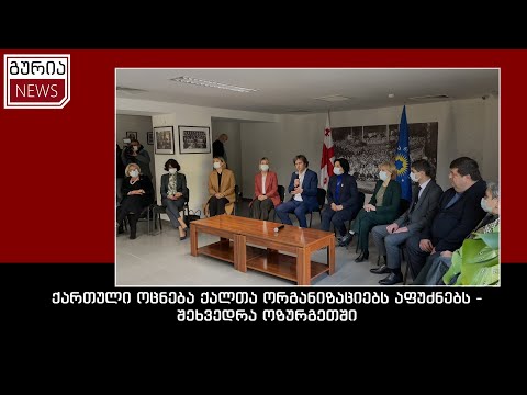 ქართული ოცნება ქალთა ორგანიზაციებს აფუძნებს - შეხვედრა ოზურგეთში