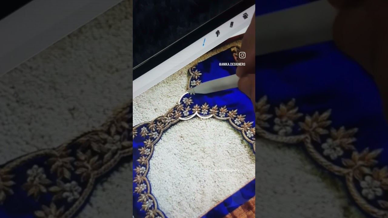 learn to  create/recreate aari embroidery sketching using procreate 