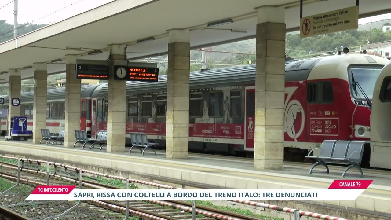 Sapri, caos sull'Italo per Roma: rissa con coltelli tra i passeggeri, paura a bordo