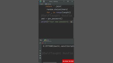 Simple Password Generator Function In Python #coding #code #programming