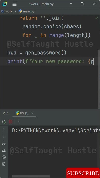 Simple Password Generator Function In Python #coding #code #programming ...