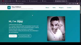 💻 Personal Portfolio Website using HTML & CSS | Jamuna Foundation Internship | Level 1 Task 1 🚀