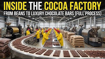 Inside the Cocoa Factory: From Cocoa Beans to Luxury Chocolate Bars (Full Process)