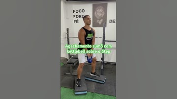 Agachamento sumô com kettlebell sobre o Step - prof. Matheus Gomes