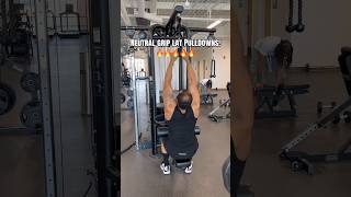 Neutral grip lat Pulldowns!🔥🔥🔥🔥#latpulldown #backday #backworkout #backexercise #gym #fyp #fypシ