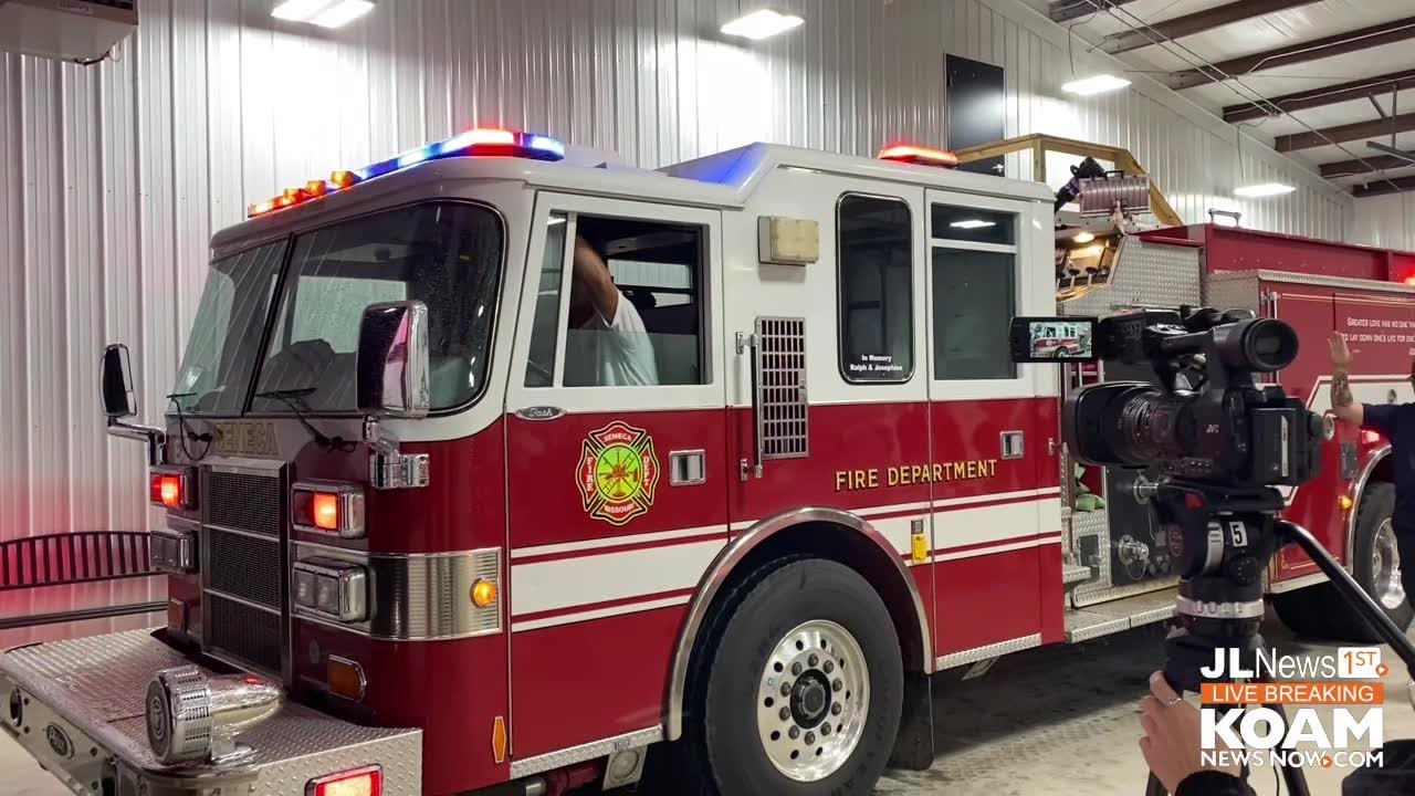 Seneca, Missouri Fire station built in part by a gift from Eastern