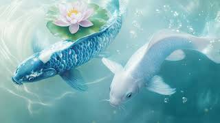 🐟 Zen Koi Fish & Relaxing Piano Music  Deep Sleep, Study, Meditation  Peaceful Water Ambience screenshot 5